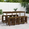 Image de vidaXL Ensemble de bar de jardin 9 pcs marron miel bois de pin massif