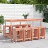 Image de vidaXL Ensemble de bar de jardin 9 pcs bois massif douglas