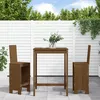Image de Vidaxl Ensemble De Bar De Jardin 3 Pcs Marron Miel Bois Pin Massif