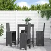 Image de vidaXL Ensemble de bar de jardin 5 pcs gris bois de pin massif