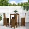 Image de vidaXL Ensemble de bar de jardin 5 pcs marron miel bois de pin massif