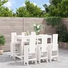 Image de vidaXL Ensemble de bar de jardin 7 pcs blanc bois de pin massif3157782