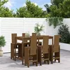 Image de vidaXL Ensemble de bar de jardin 7 pcs marron miel bois de pin massif