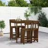 Image de Vidaxl Ensemble De Bar De Jardin 5 Pcs Marron Miel Bois De Pin Massif