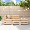Image de Vidaxl Salon De Jardin 3 Pcs Bois Massif De Pin