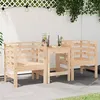 Image de vidaXL Chaises de jardin lot de 2 61,5x53x71 cm bois de pin massif825128