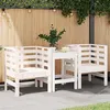 Image de vidaXL Chaises de jardin lot de 2 blanc 61,5x53x71 cm bois pin massif825129