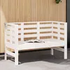 Image de Vidaxl Banc De Jardin Blanc 111,5x53x71 Cm Bois Massif De Pin