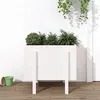 Image de vidaXL Jardinière blanc 62x50x57 cm bois massif de pin825206