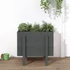 Image de vidaXL Jardinière gris 62x50x57 cm bois massif de pin825207