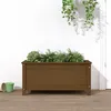Image de Vidaxl JardiniÃ¨re Marron Miel 82,5x40x39 Cm Bois Massif De Pin