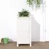 Image de vidaXL Jardinière blanc 40x40x78 cm bois massif de pin825276