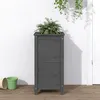 Image de vidaXL Jardinière gris 40x40x78 cm bois massif de pin825277