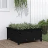 Image de vidaXL Jardinière noir 82,5x82,5x39 cm bois massif de pin825300
