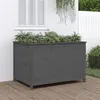 Image de vidaXL Lit surélevé de jardin gris 119,5x82,5x78 cm bois de pin massif825312