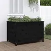 Image de vidaXL Lit surélevé de jardin noir 119,5x82,5x78 cm bois de pin massif825314