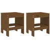 Image de vidaXL Tabourets de jardin lot de 2 marron miel 40x36x45 cm pin massif825341