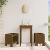 Image de Vidaxl Tabourets De Jardin 2 Pcs Marron Miel 40x36x45 Cm Pin Massif