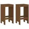 Image de vidaXL Tabourets lot de 2 marron miel 40x36x75 cm bois massif de pin825348