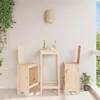 Image de vidaXL Tabourets de bar lot de 2 40x42x120 cm bois massif de pin825352