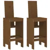 Image de vidaXL Tabourets lot de 2 marron miel 40x42x120 cm bois massif de pin825355
