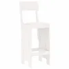 Image de vidaXL Tabourets de bar lot de 2 blanc 40x48,5x115,5cm bois massif pin825360