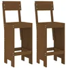 Image de vidaXL Tabourets lot de 2 marron miel 40x48,5x115,5 cm bois massif pin825362