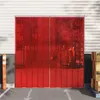 Image de vidaXL Vidaxl Rideau De Porte Rouge 200 Mmx1,6 Mm 25 M Pvc
