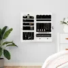 Image de vidaXL vidaXL Armoire à bijoux avec miroir murale blanc 37,5x10x67 cm