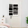 Image de vidaXL vidaXL Armoire à bijoux avec miroir et éclairage LED mural blanc