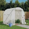 Image de vidaXL Serre avec cadre en acier blanc 4 m² 2x2x2 m364075