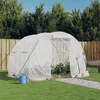 Image de Vidaxl Serre Avec Cadre En Acier Blanc 6 MÂ² 3x2x2 M