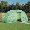 Image de vidaXL Serre avec cadre en acier vert 10 m² 5x2x2,3 m
