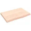 Image de vidaXL ÃtagÃ¨re murale 60x40x(2-4) cm bois de chÃªne massif non traitÃ©