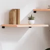 Image de vidaXL Étagère murale 60x60x(2-4) cm bois de chêne massif non traité
