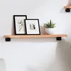 Image de vidaXL Étagère murale marron clair 60x10x2 cm bois chêne massif traité363638
