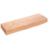 Image de vidaXL ÃtagÃ¨re murale marron clair 60x20x6 cm bois chÃªne massif traitÃ©