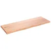 Image de vidaXL ÃtagÃ¨re murale marron clair 80x30x2 cm bois chÃªne massif traitÃ©