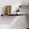 Image de vidaXL Étagère murale marron foncé 60x50x2 cm bois chêne massif traité