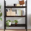 Image de vidaXL Étagère murale marron foncé bois chêne massif traité