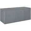 Image de vidaXL Vidaxl Boîte De Rangement De Jardin Gris Pp Rotin 270 L