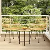 Image de vidaXL Ensemble à manger de jardin 3 pcs Résine tressée