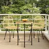 Image de vidaXL Ensemble à manger de jardin 3 pcs Résine tressée