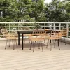 Image de vidaXL Ensemble à manger de jardin 7 pcs Résine tressée
