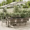 Image de vidaXL Ensemble à manger de jardin 9 pcs coussins gris résine tressée3184986