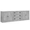 Image de vidaXL Buffets 3 pcs gris bÃ©ton bois d'ingÃ©nierie