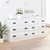 Image de vidaXL Buffets 2 pcs blanc brillant bois d'ingénierie3185241
