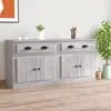 Image de vidaXL Buffets 2 pcs sonoma gris bois d'ingénierie
