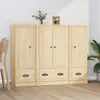 Image de vidaXL Buffets 3 pcs chÃªne sonoma bois d'ingÃ©nierie