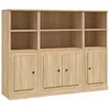 Image de vidaXL Buffets 3 pcs chÃªne sonoma bois d'ingÃ©nierie